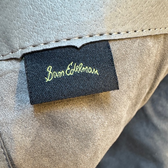 Stylish Sam Edelman Tall Gray Leather Boots - Picture 12 of 14